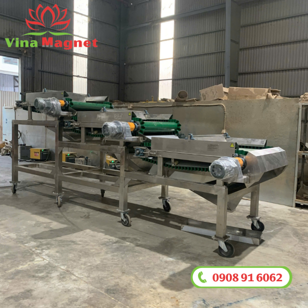 Máy tách vật liệu nhiễm từ phân tầng